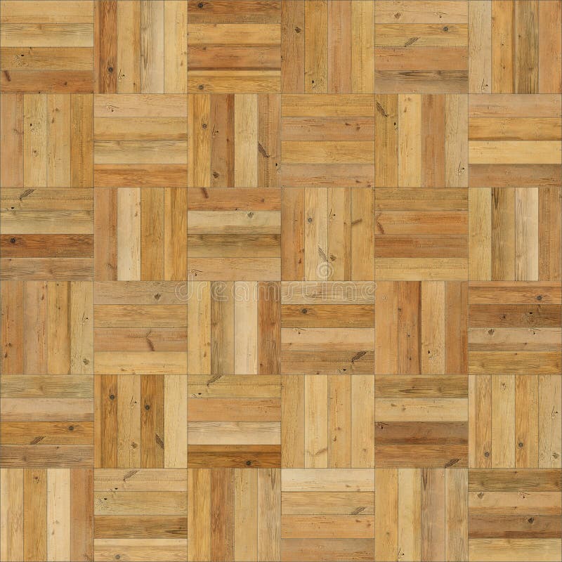 Seamless wood parquet texture chess sand color