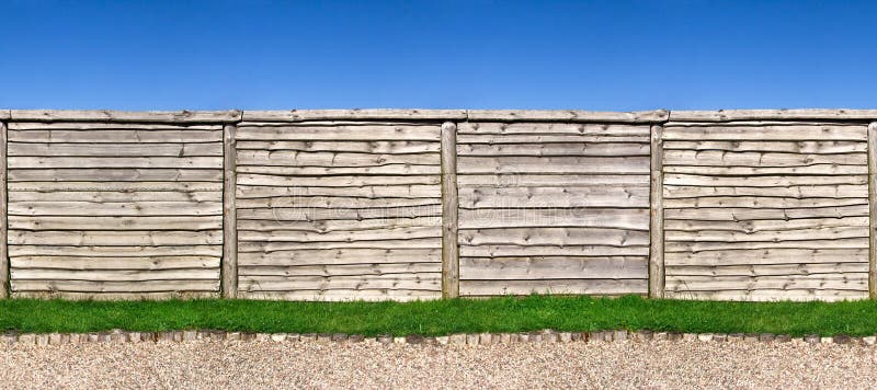 Seamless wooden fence