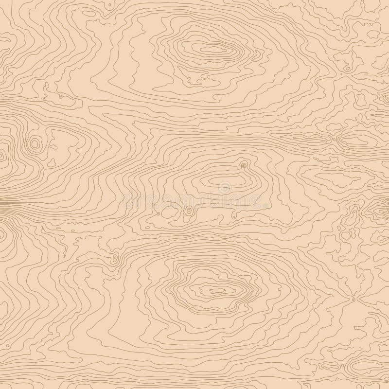 Seamless Wooden Pattern. Wood Grain Texture. Dense Lines. Vector Stock