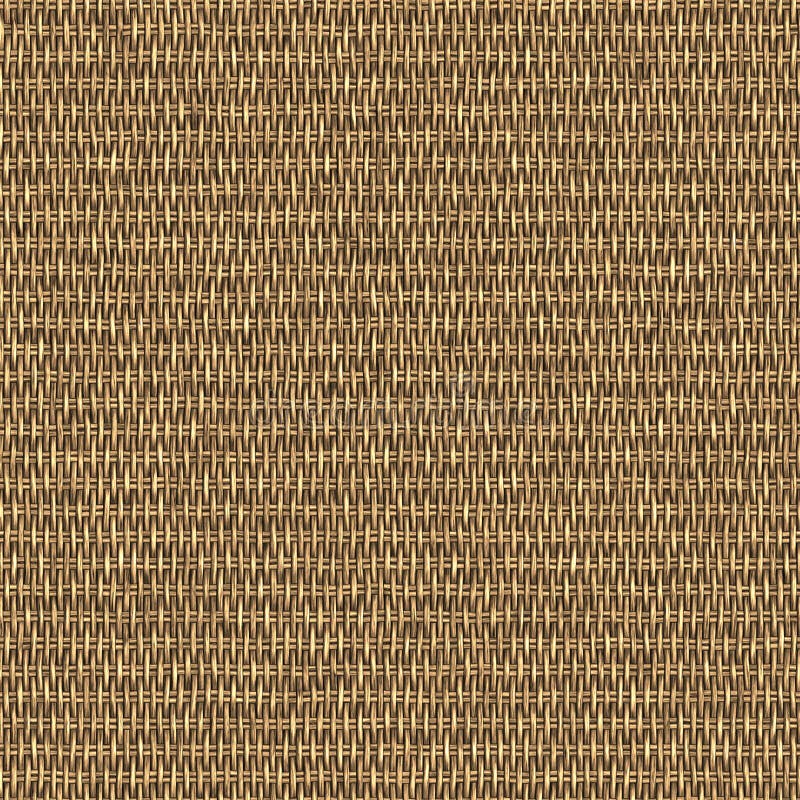 Seamless woven wicker material
