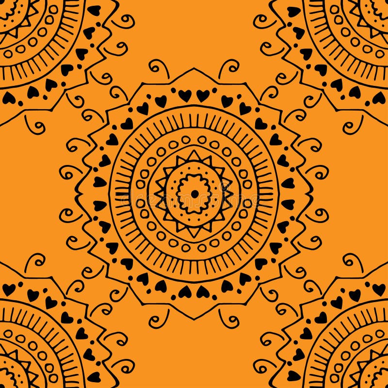 Seamless yellow pattern. stock vector. Illustration of fashion - 59149821
