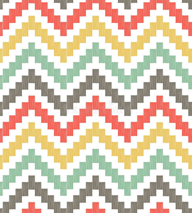 Seamless zig zag geometric pattern