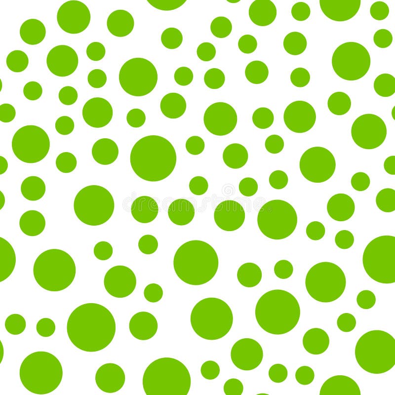 Seamlessly Repeatable Pattern with Random Green Circles Stock Vector ...