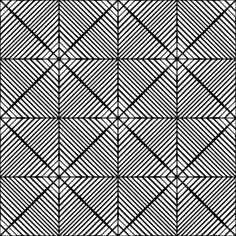 Seamless Pattern Black and White Stock Vector - Illustration of textile ...