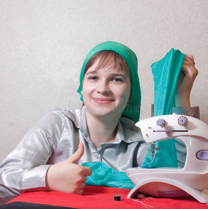 Seamstress stock image. Image of hobby, equipment, costume 12157843