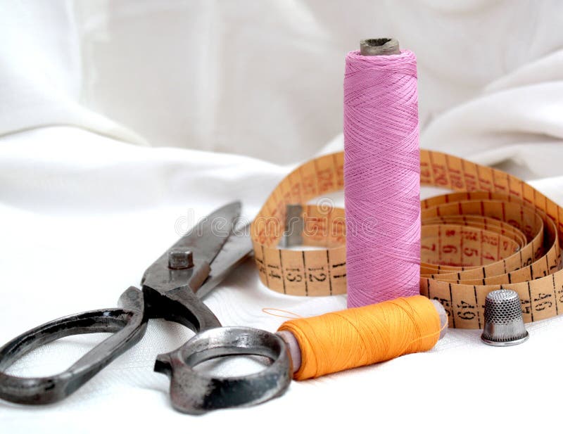 Seamstress Tools stock image. Image of buttons, reel, designer 1856513
