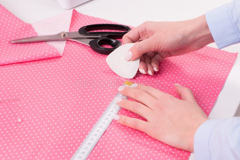 Seamstress in Work. Sewing Stock Image Image of style, shop