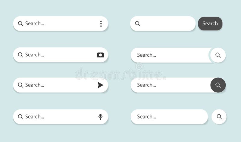 Search bar browse internet. www search arrow for ui, web form, computer. Browser search address and navigation button. www box form royalty free illustration