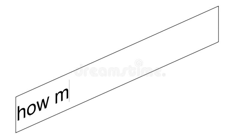 Search bar on a computer monitor with the question How make money. vector illustration