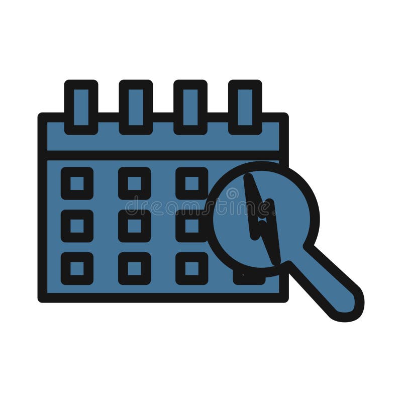 Search event, magnifier line isolated vector icon can be easily modified and edit