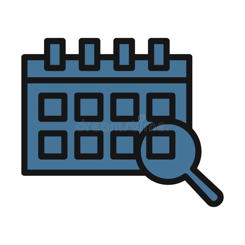 Search event, magnifier line isolated vector icon can be easily modified and edit vector illustration