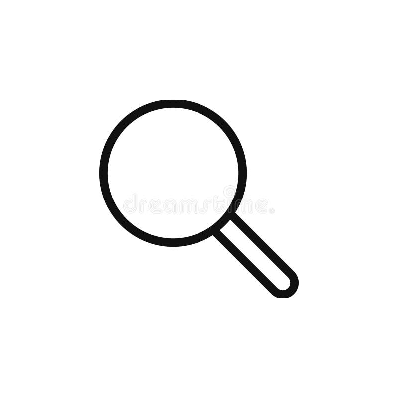 Search icon. Simple thin line, outline vector of Web icons for UI and UX, website or mobile application vector illustration Search icon. Simple thin line, outline vector of Web icons for UI and UX, website or mobile application vector illustration