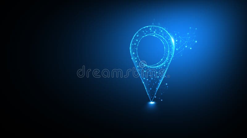 Search for Locations Around the World. Location Map Concept Stock Image