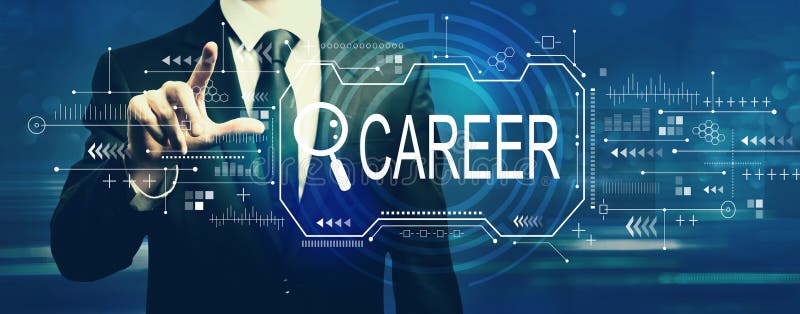 Searching career theme with businessman stock photos Searching career theme with businessman stock photos