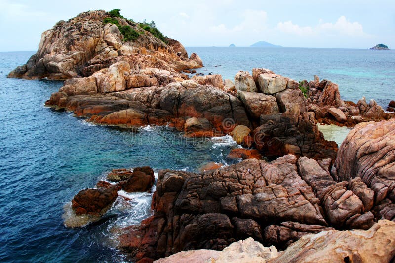 Seascape da rocha imagem de stock