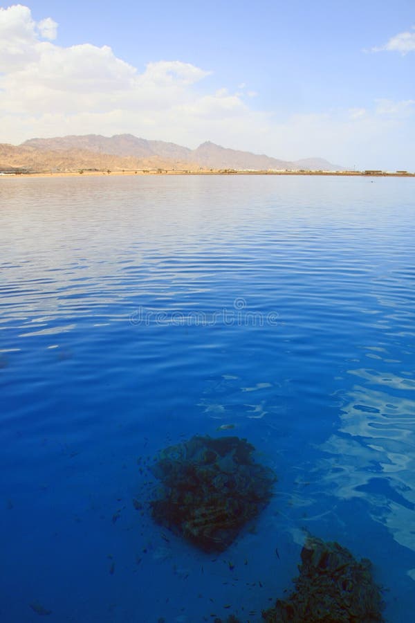 Seascape of Dahab lagoon(2). Egypt. Red Sea.