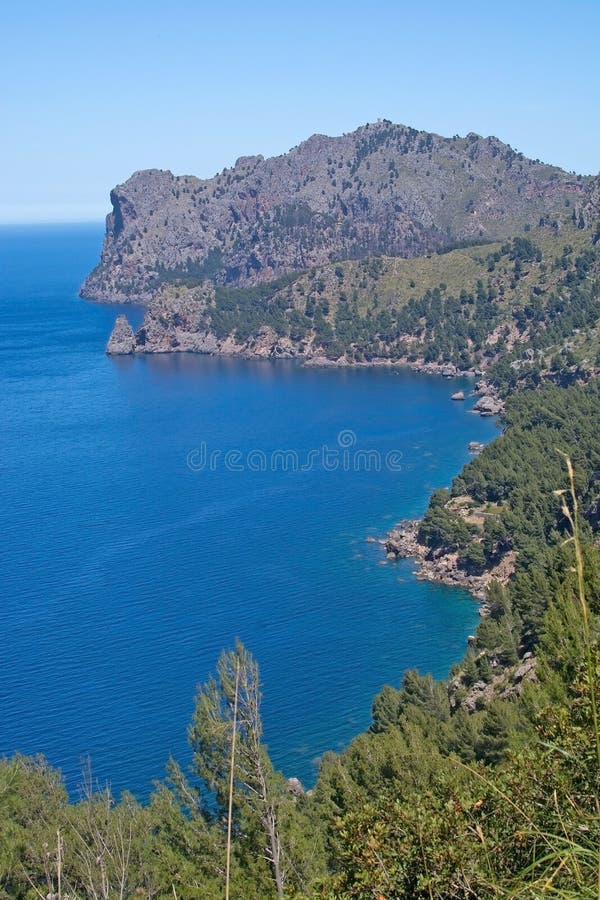 Seascape mountain view Mallorca