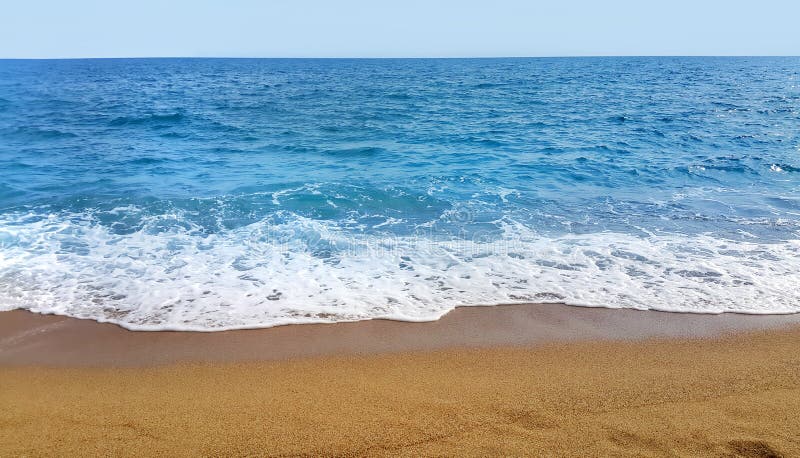 Seascape on a sunny day stock photo. Image of coastal - 93784896