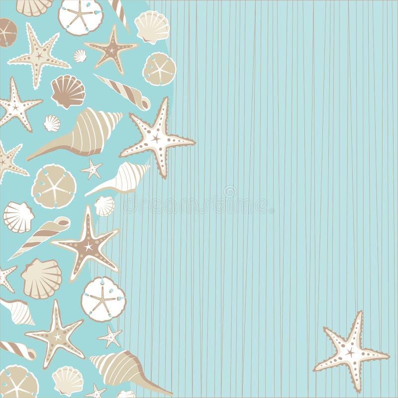 Seashell Beach party invitation