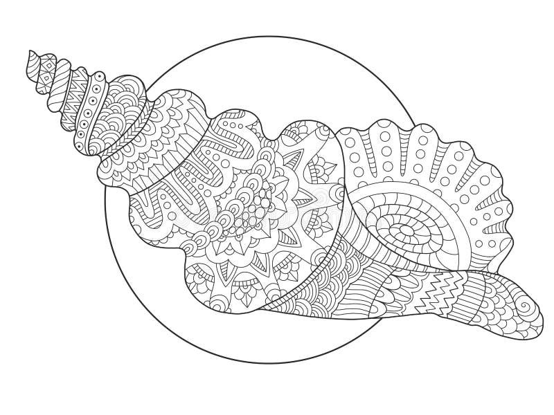 Download Seashell Coloring Stock Illustrations 925 Seashell Coloring Stock Illustrations Vectors Clipart Dreamstime