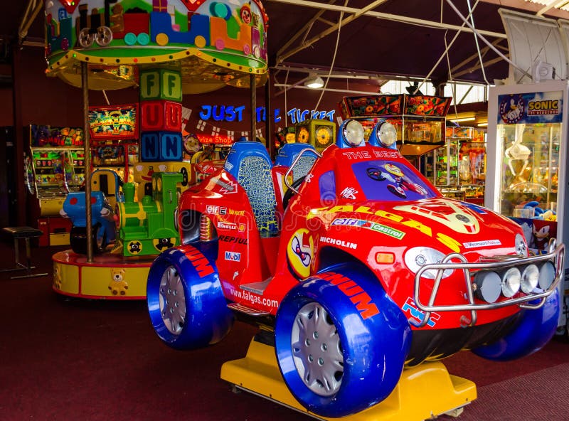 Seaside Arcade editorial stock photo. Image of british 79008393