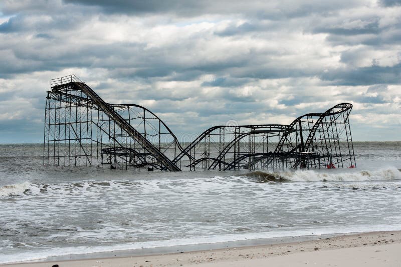 Seaside Heights NJ PostHurricane Sandy Editorial Photo Image of