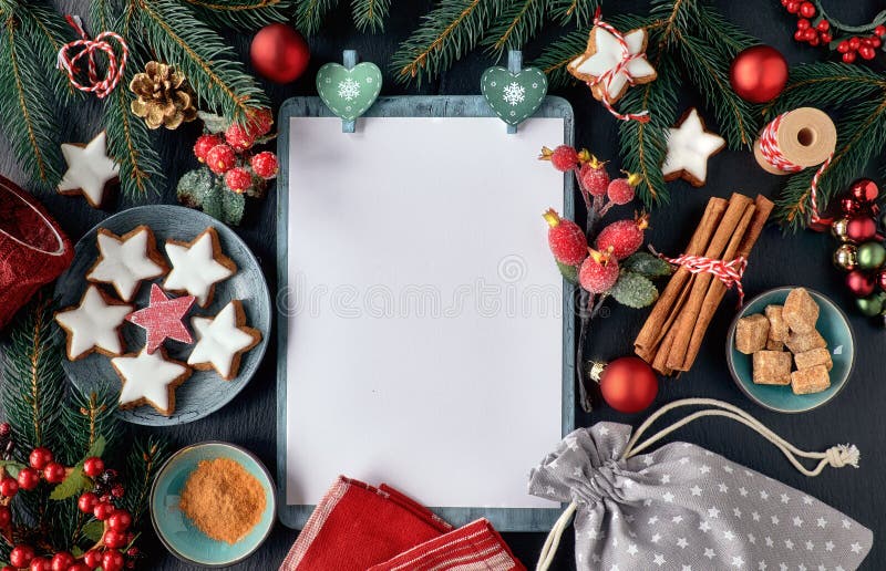 Seasonal background with decorated Christmas tree twigs on dark royalty free stock photos Seasonal background with decorated Christmas tree twigs on dark royalty free stock photos