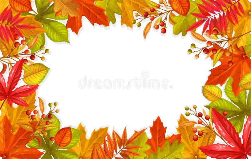 Seasonal fall round banner