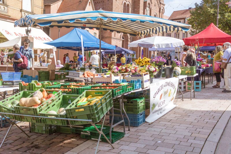 Seasonal market in southern Germany