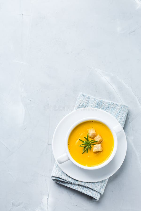 Seasonal Spicy Fall Autumn Creamy Pumpkin And Carrot Soup