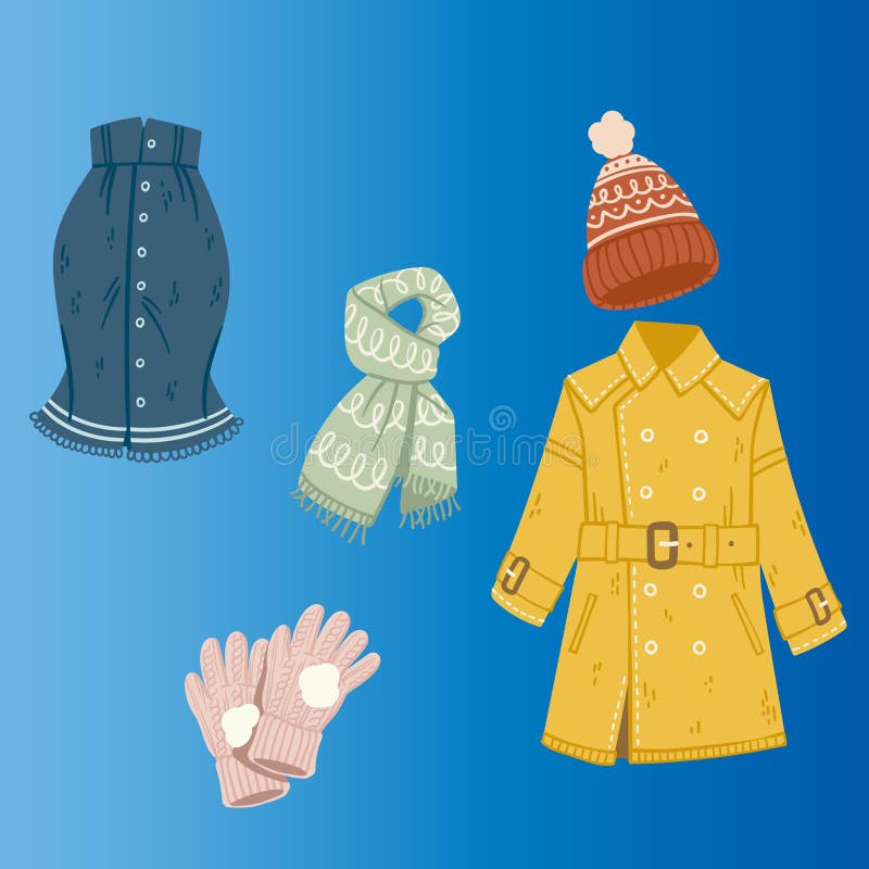 Free Vector  Hand drawn winter clothes & essentials