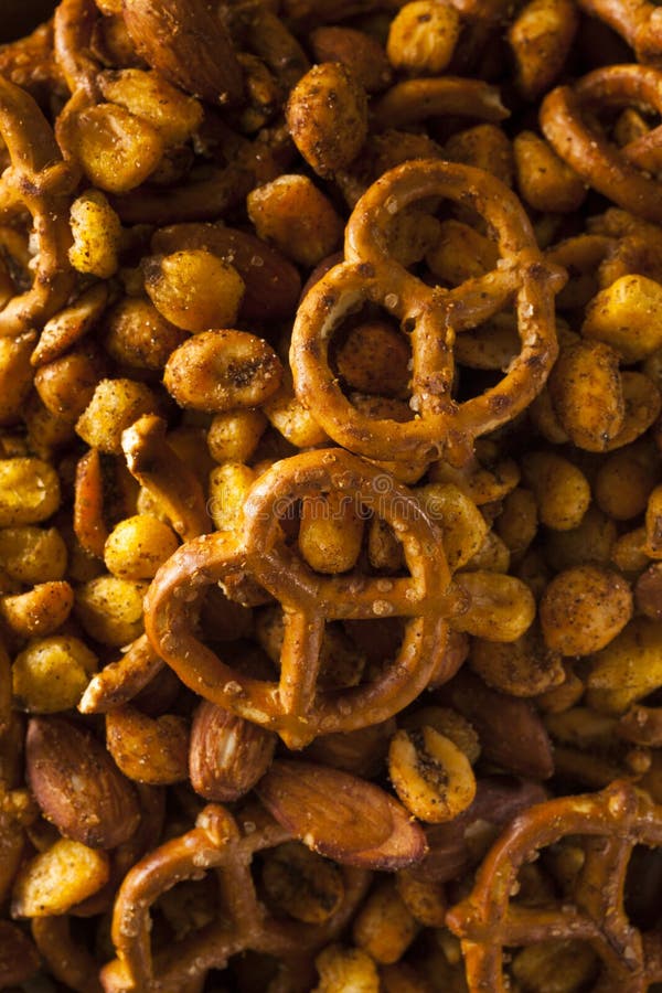 Seasoned Pub Snack Mix royalty free stock photography