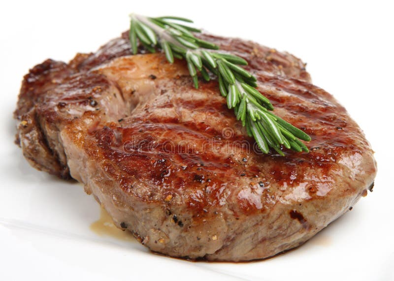 RibEye Beef Steak stock photo. Image of ribeye, isolated 4218458