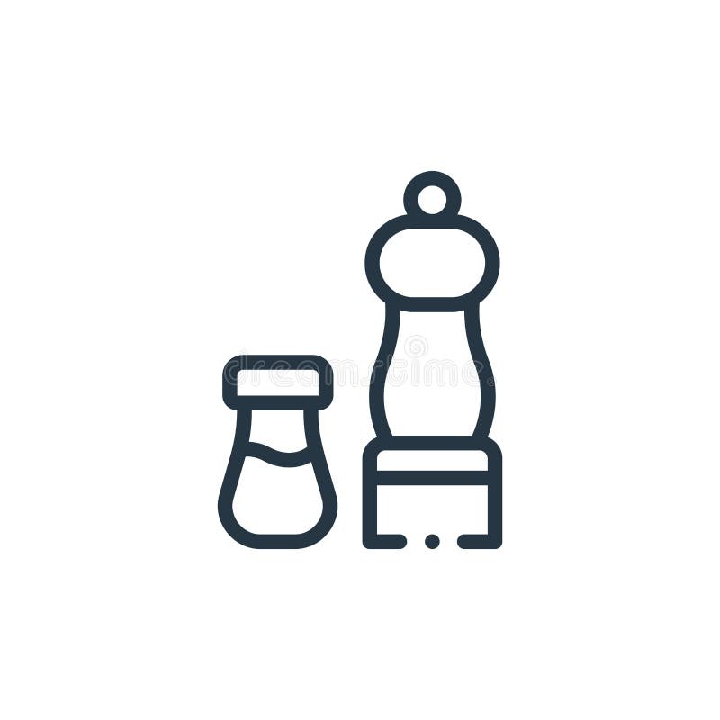 Seasoning Icon Vector from Nutrition Concept. Thin Line Illustration of