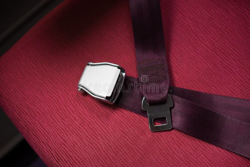 Seat Belts on Passenger Aircraft Stock Photo Image of belt, security