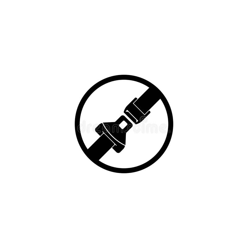 Seatbelt icon royalty free illustration