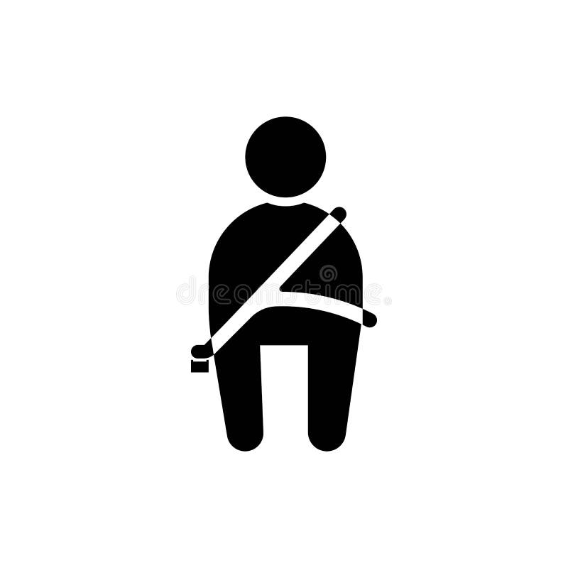 Seatbelt icon royalty free illustration