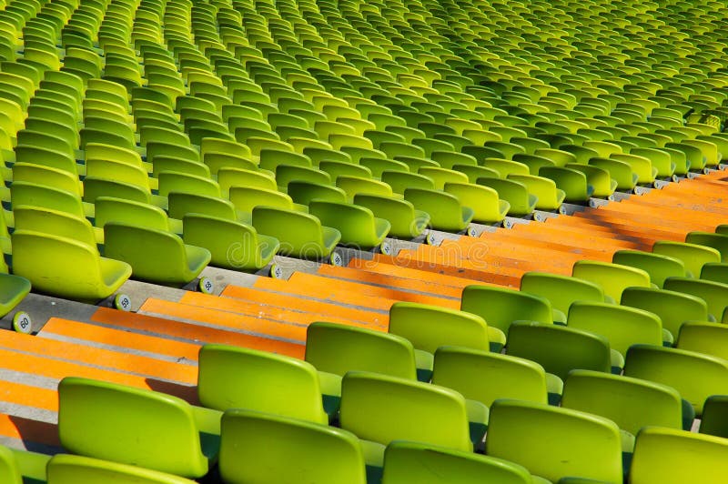 Seating olympic stadium diagonal