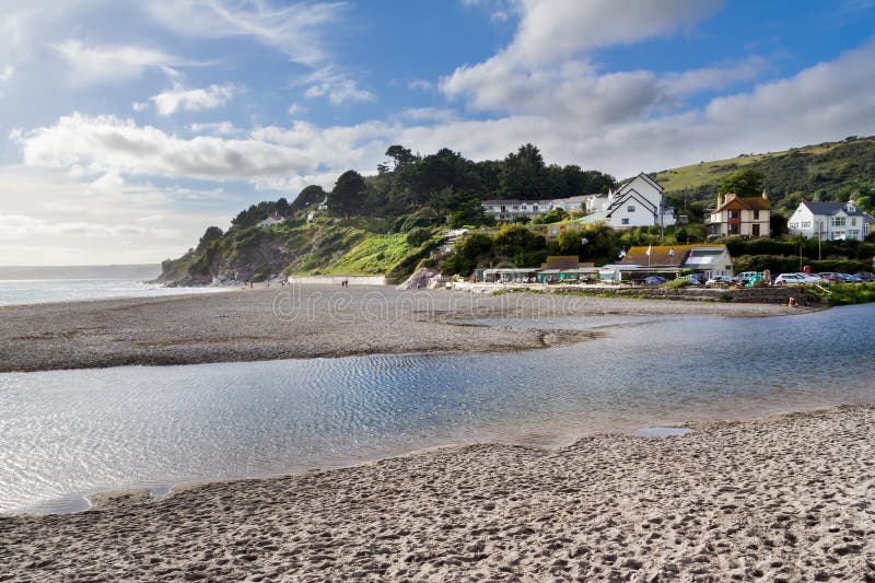 Seaton Beach Cornwall England Fotografia Stock Immagine di inglese