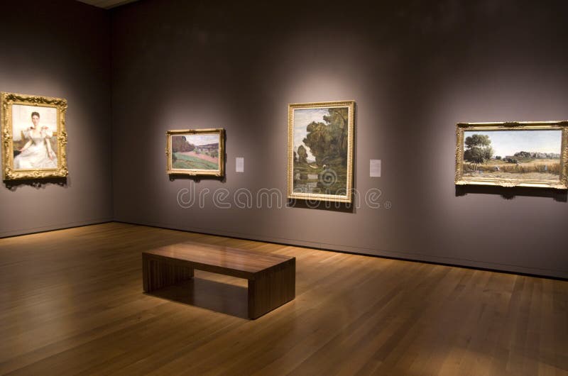 Seattle Art Museum interior antique paintings royalty free stock photography Seattle Art Museum interior antique paintings royalty free stock photography