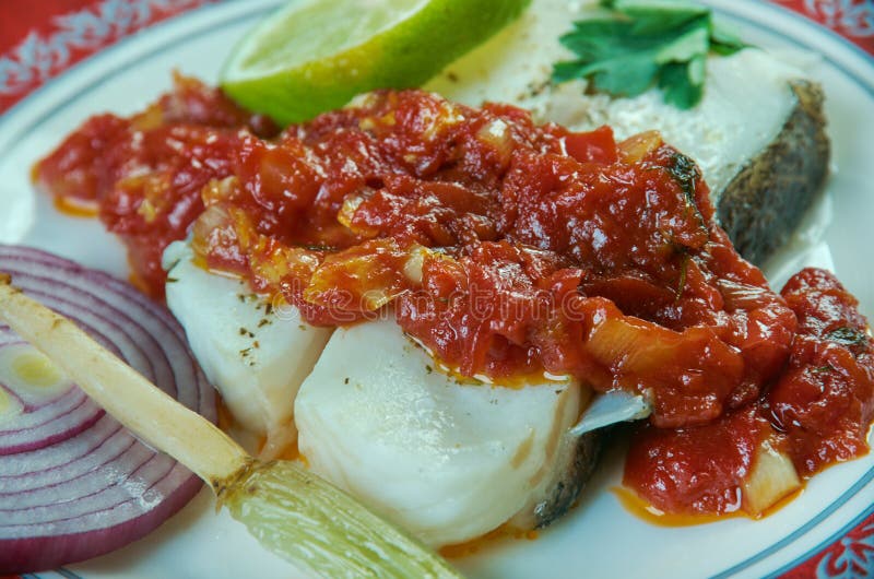 Seattle Baked Halibut stock image. Image of wine, healthy 87374975