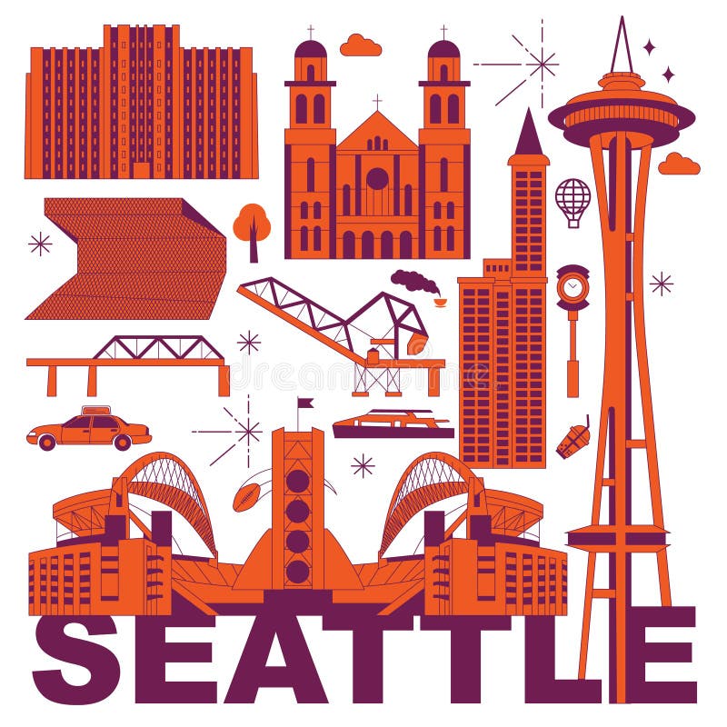 Cartoon Seattle Stock Illustrations – 245 Cartoon Seattle Stock  Illustrations, Vectors & Clipart - Dreamstime