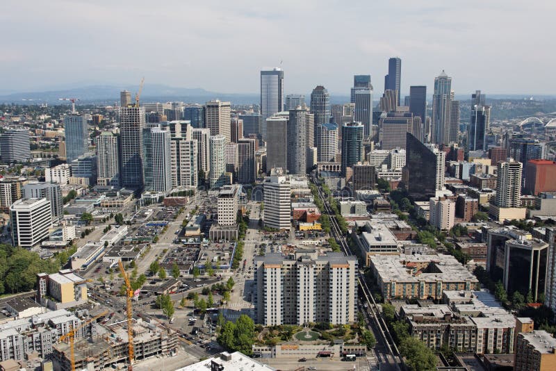 Seattle Downtown Cityscape royalty free stock photo