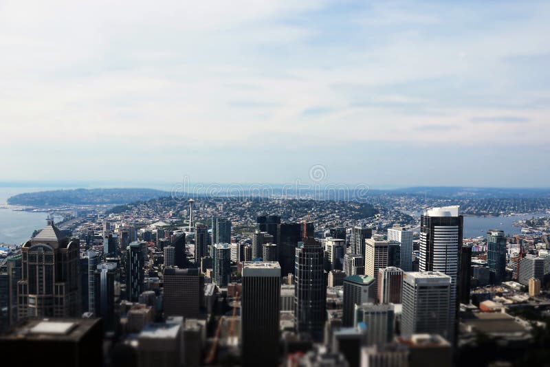 Seattle, Etats-Unis, le 31 août 2018 : En centre ville Seattle vu photographie stock Seattle, Etats-Unis, le 31 août 2018 : En centre ville Seattle vu photographie stock