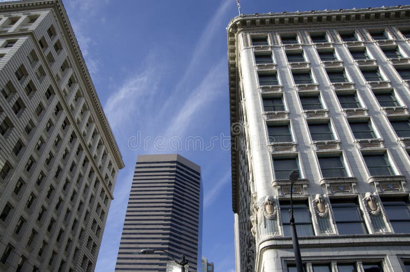 Seattle Office Buildings Architecture Stock Image Image of winter