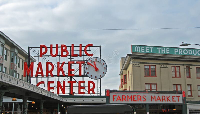 Seattle's Pke street Market royalty free stock images