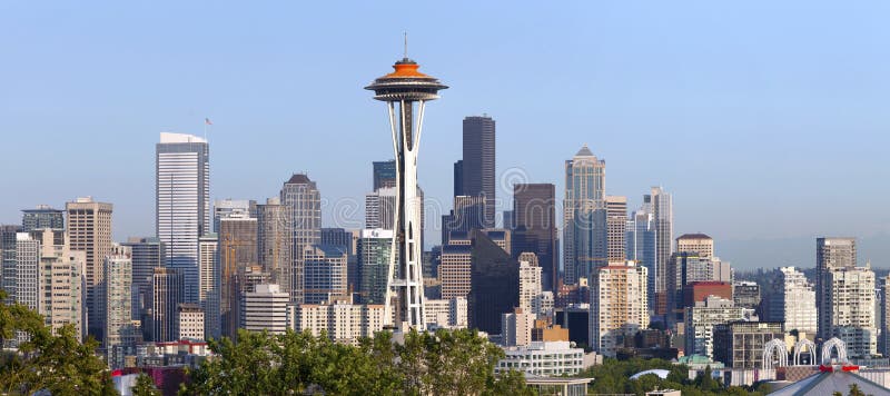 Seattle skyline panorama.