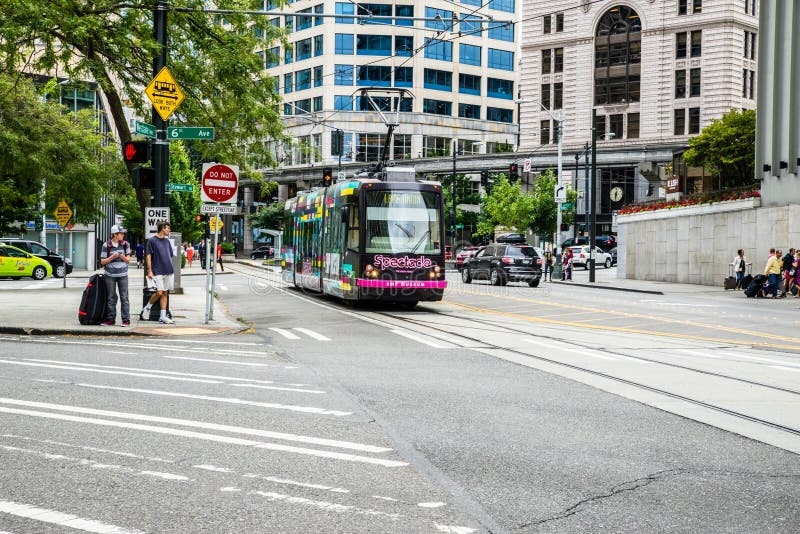 Seattle Streetcar royalty free stock photo