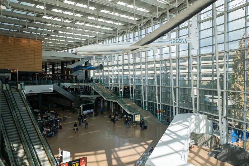 Seattle Tacoma SEA Airport Terminal royalty free stock image Seattle Tacoma SEA Airport Terminal royalty free stock image