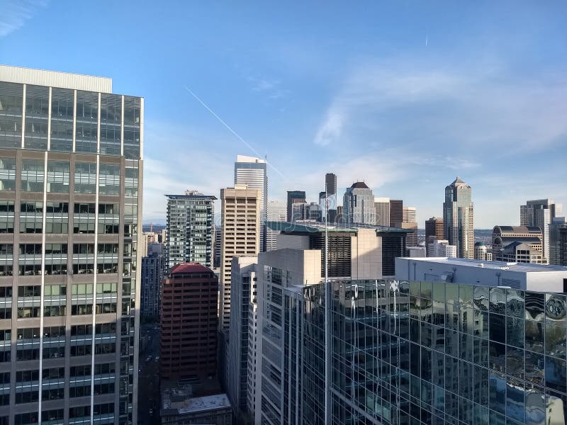 Seattle 3 stock photo. Image of rooftop, deck, view 126224846